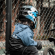 Rockbros TS-61 10110061002 Children&amp;#39;s Bike Helmet with Detachable Chin Size M (54-57) - Blue