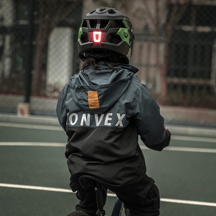 Rockbros TS-61 10110061004 Children&amp;#39;s Bike Helmet with Detachable Chin Size M (54-57) - Green