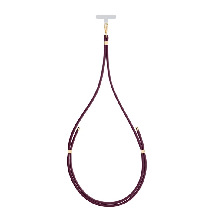 Smartphone lanyard 3mk EasyClip Elite - burgundy